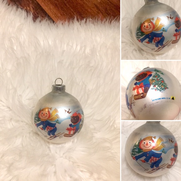 Vintage 73’ Raggedy Ann Christmas Ball Ornament - Picture 1 of 8